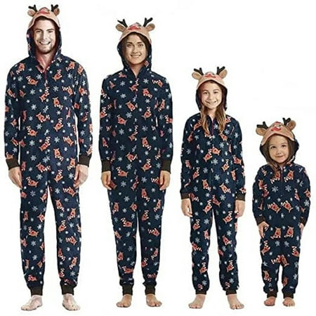 

Christmas Family Pajamas Matching Sets Deer Onesies Jumpsuits Baby Kids Adults Women Men Pjs Sleepwear Homewear Outfit