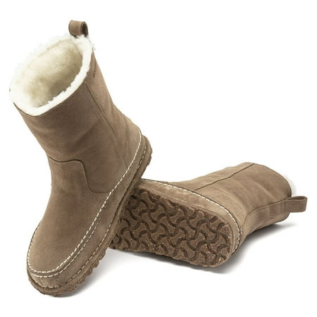 

BIRKENSTOCK Lahti - Warm and Stylish Mid-High Boot with Deep Blue Footbed Soft Suede and Shearling Lining - Multiple Sizes & Colors