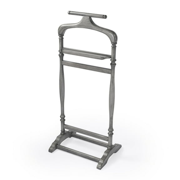 Judson Powder Grey Wood Valet Stand