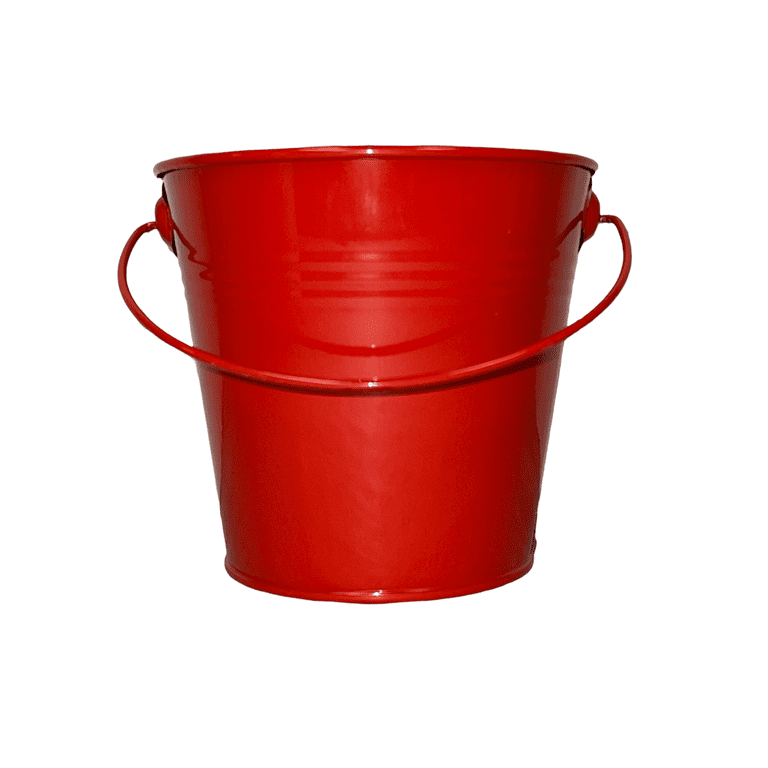 Small Metal Bucket (Red)