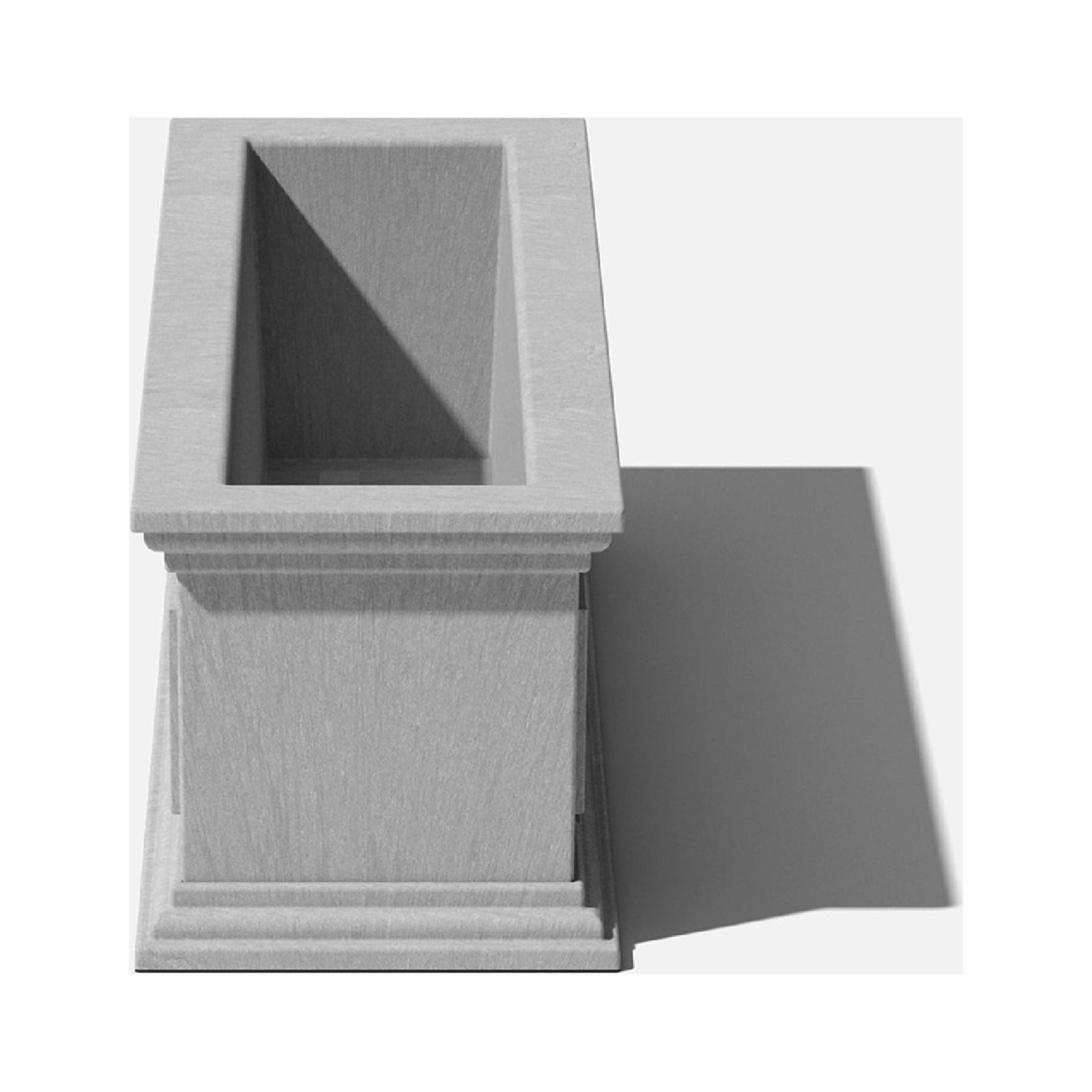 Veradek Brixton Window Box 36" Plastic Planter - Gray