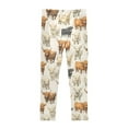 thumbnail image 4 of joogoo Girls' Leggings Highland Cows Yoga Pants 5T, 4 of 8