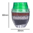 thumbnail image 5 of Purificador de agua del grifo de la casa filtro de grifo de eliminación de óxido de carbón activado (rojo), 5 of 5