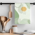 thumbnail image 2 of Boho Green, Kitchen Towel Dish Cloths Set of 2, Microfiber Soft Kitchen Hand Towels, AbstractGeometric Leaves Plant Aesthetic Art Absorbent Quick Drying Dishcloths 18 x 28 Inches, 2 of 8