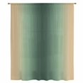 thumbnail image 2 of Green Yellow Ombre Sheer Curtains 54 Inches Long, Farmhouse Modern Gradient Art Light Filering Curtains, Breathable Simi Curtain Privacy Drapes for Kitchen Bathroom Lightweight Small Window Treatment, 2 of 9