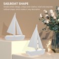thumbnail image 4 of Resina creativa Sailboat Forma de escritorio Oficina de escritorio Decoración de velero para velero, 4 of 4