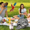 thumbnail image 4 of Bird Carrier Bag Backpack for Parrot WithStrap Portable Small Animal Carrier Outside Travel Cage B, 4 of 5