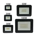 thumbnail image 2 of Projecteur LED 10W 20W 30W 50W 100W Lampe Étanche IP68 Réflecteur LED Extérieur, Facile à Installer, 2 of 6