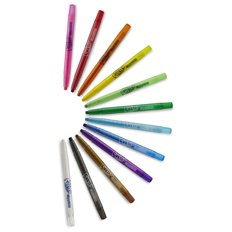 Vintage -- Twist Crayons 6 Colors -- Automatic Color Crayon