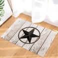 thumbnail image 5 of Door Mat Rustic Wood Door with Southwestern Texas Star Doormat Non-Slip Rubber Backg Floor Mats for OutDoor/Door Entryway - Washable Welcome Doormat for Home Decor, 5 of 6