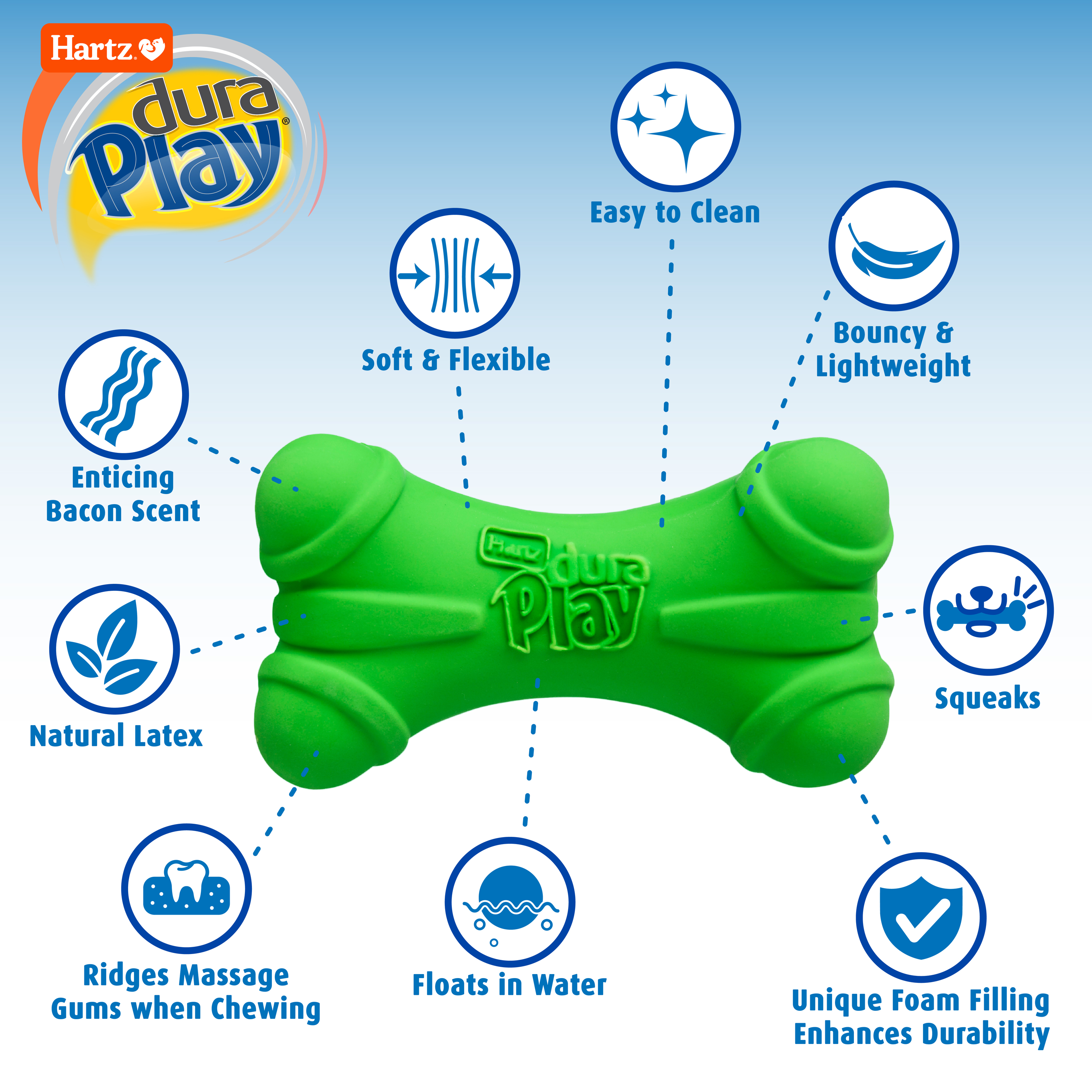 Hartz Dura Play Bone Dog Toy, Large photo 2