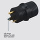 thumbnail image 4 of Adaptador De Corriente NEMA TT-30P A 14-50R, Enchufe Estadounidense Reforzado 125V 30Amp A 50Amp RV Adaptador De Corriente Macho A Hembra Para Uso En Exteriores, 4 of 8
