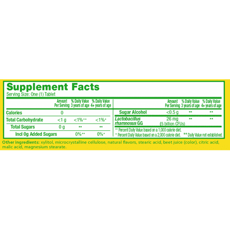 Culturelle Kids Purely Probiotics Chewables, for Children's Health and Immune Support, Bursting Berry, 30 Count
