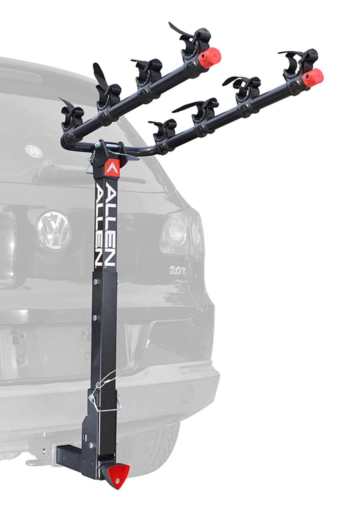 Allen Sports Deluxe 4 Bike Storage Mount Carrier Rack Hitch for Car Back Bumper
