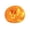 A003- Orange, variant on Squishy Stress Ball with Holographic Glitter Flakes, 2.5 Inches, Clear and Iridescent Design, for Kids and Adults, Squeeze Toy