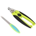 thumbnail image 2 of Cortaúñas para mascotas, tijeras, cortador, cuchillo afilador, kit de corte, mango antideslizante para gatos y perros (mango ondulado K109), 2 of 14