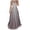 06-Grey312, variant on XIAONU Beaded Tulle Gown For Women Sleeveless Sheer Neck Formal Evening Maxi Dress