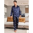 thumbnail image 3 of Ensemble de Vêtements de Maison Décontractés à Manches Longues Imprimé Complet pour Hommes, 3 of 5