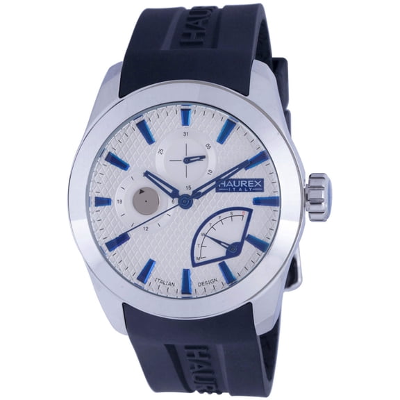 Men's 3A501UBN Magister Silver Dial Stainless Steel Day & Date Wristwatch