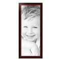thumbnail image 2 of ArtToFrames 13" x 34" Honors Mahogany with Black Picture Frame, 13x34 inch Brown Wood Poster Frame (WOM-5154), 2 of 7
