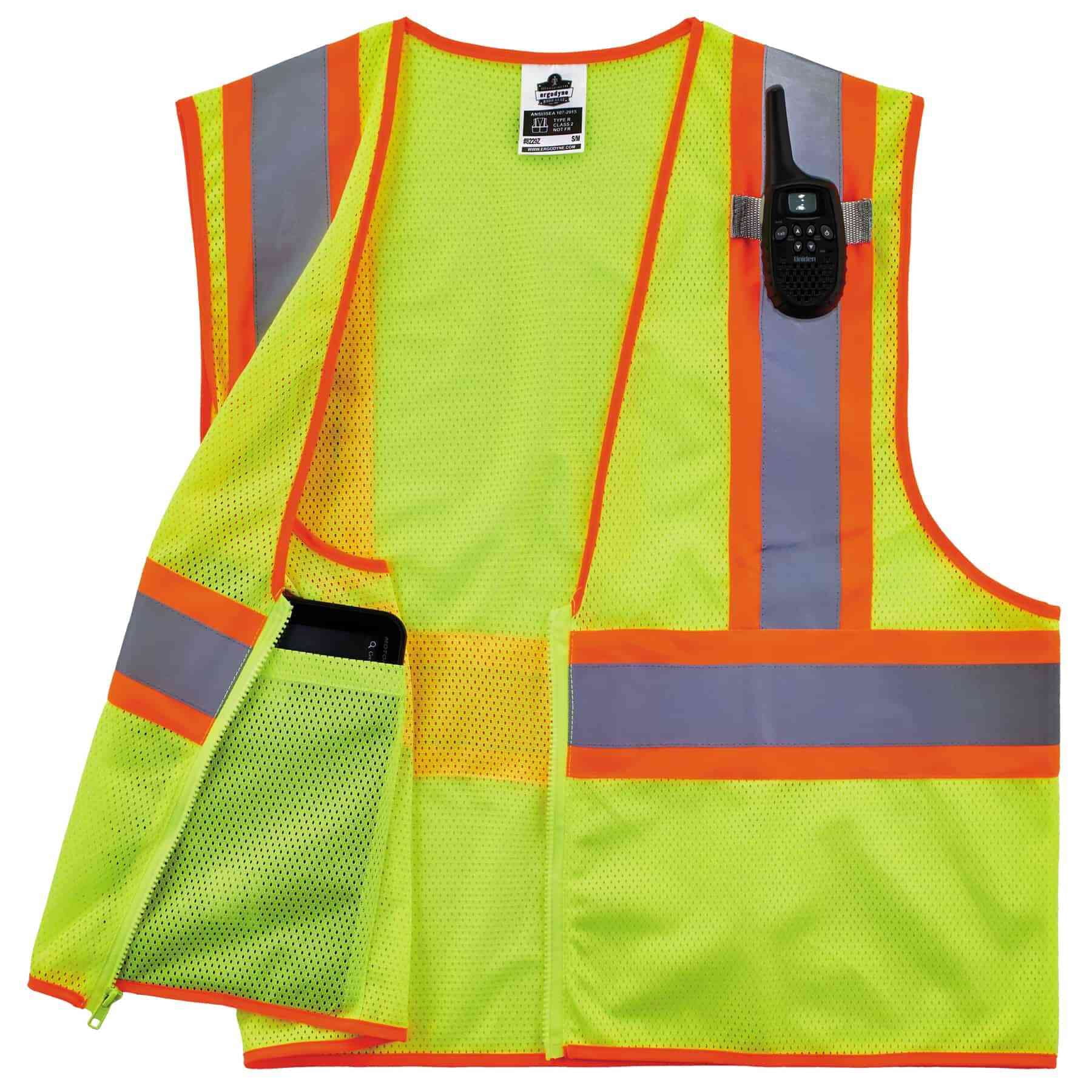 Ergodyne 8229Z XS Lime Type R Class 2 Two-Tone Vest