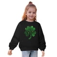 thumbnail image 3 of Posijego Chandails en Molleton pour Enfants de la Saint-Patrick Imprimé Trèfle Manches Longues Chandail pour Enfants, 3 of 4