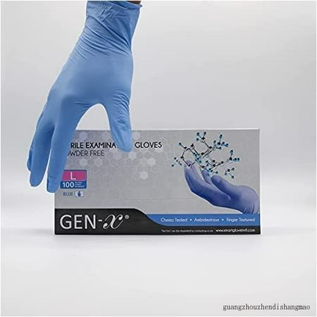 

Nitrile Examination Glove Powder Free Finger Textured Medium 100 Gloves Per Box