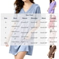 thumbnail image 5 of ZyeKqe Nightgown with Bulit in Bras for Women Lace V Neck Short Sleeve Tie Front Casual Comfy Loungewear Mini Dress, 5 of 7