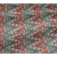 thumbnail image 5 of oneOone Viscose Jersey Fabric Chevron Kasuri Decor Fabric Printed BTY 60 Inch Wide, 5 of 5