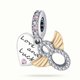 thumbnail image 1 of Charms Plata Esterlina 925 Golden Series Abejas Y Flores Encantos Abalorios Compatible Con Pandora 925 Pulseras Originales DIY Joyería, 1 of 4