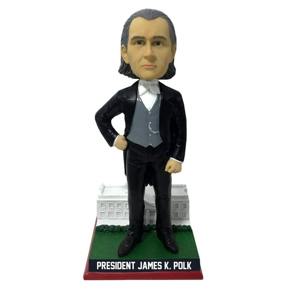 James K. Polk White House Base President Bobblehead Numbered to 1,844