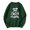 A1#-Dark Green, variant on Women Country Letter Print Crewneck Sweatshirt - Lined Long Sleeve Top, Casual Fall Winter(Black-S)