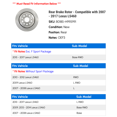 thumbnail image 2 of Rear Brake Rotor - Compatible with 2007 - 2017 LS460 2008 2009 2010 2011 2012 2013 2014 2015 2016, 2 of 2