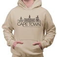 thumbnail image 2 of Skyline Cape Town South Africa Hoodie Sweatshirt Unisex 2X-Large Sand, 2 of 5