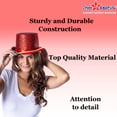 thumbnail image 2 of Sombrero de Copa Dress Up America Esmoquin Brillante Adulto Rojo, 2 of 6