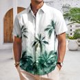 thumbnail image 6 of Ankishi Beach Shirts for Men Palm Tree Gradient Short Sleeve Vacation Shirts Casual Tops for Travel, 6 of 8