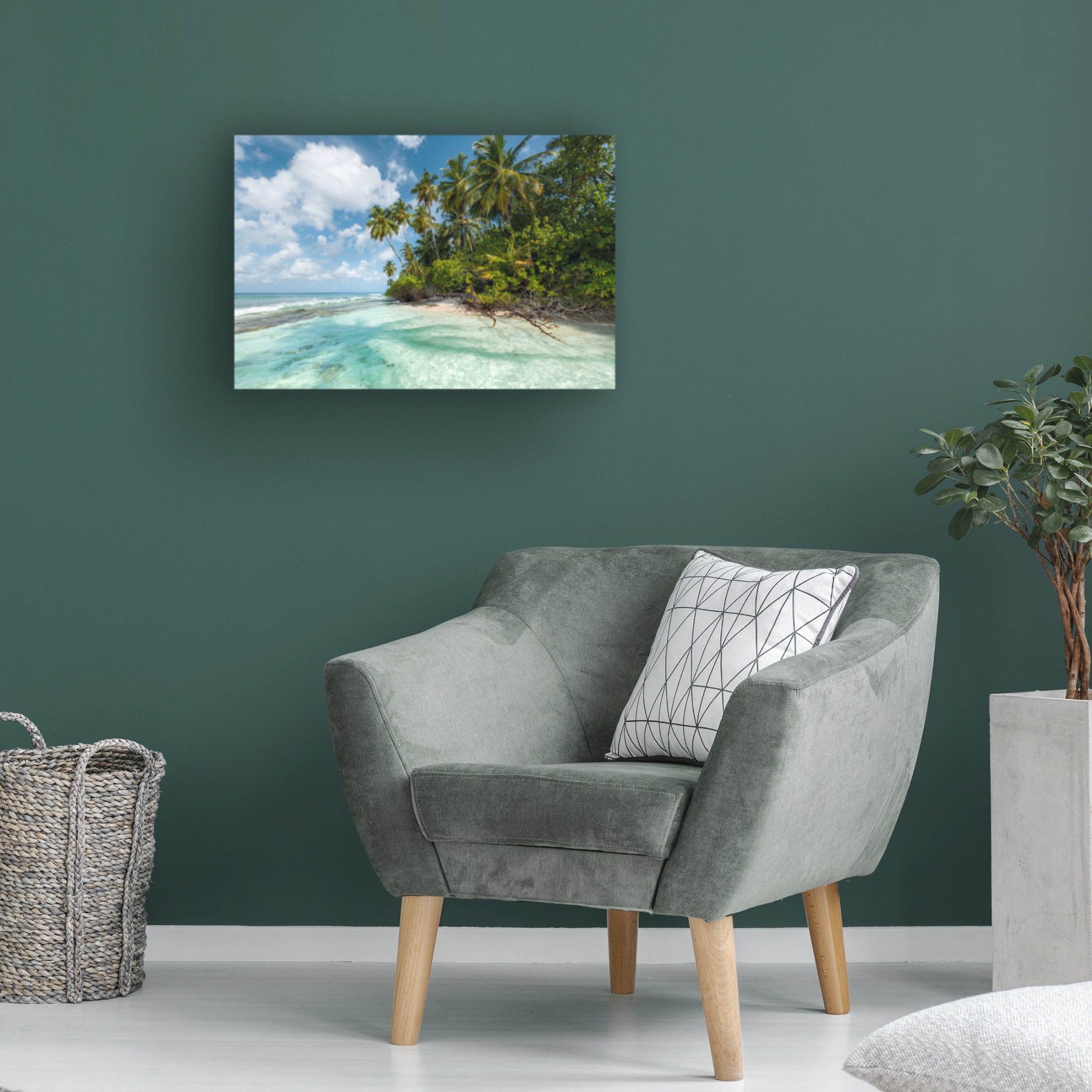 Trademark Fine Art Stefan Hefele Turquoise Bay Canvas Wall Art