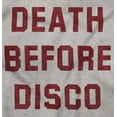 thumbnail image 2 of Death Before Disco Classic Quote Hoodie Sweatshirt Women Men Brisco Brands X, 2 of 6
