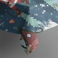 thumbnail image 4 of Dark Blue Christmas Santa Pattern Rectangle Tablecloth 60"x120",Waterproof Polyester Rectangle Table Cloth, Wipeable Spillproof Polyester Tablecloth for Dining, Camping, Indoor and Outdoor, 4 of 6