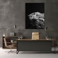 thumbnail image 5 of Mudket Framed Black and White Leopard Canvas Wall Art, Sleeping Leopard Print, Modern Animal Wall Decor for Bedroom Living Room - 12"L x 8"W, 5 of 10