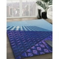 thumbnail image 3 of Ahgly Company Machine Washable Indoor Rectangle Transitional Blueberry Blue Area Rugs, 5' x 7', 3 of 7