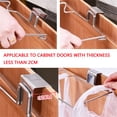thumbnail image 4 of Under Sink Trash Bag Holder for Cabinet Doors & Cupboards, Large Stainless Steel Garbage Bag Organizer for Kitchen RV Camper Use, Plastic Bag Dispenser Mount - (1 Piece), 4 of 6