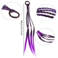thumbnail image 2 of 4PCS Gradient Colored Wig Braid Seamless Hair Ties Elastic Hair Bands Ponytail Holders, 2 of 7