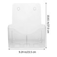 thumbnail image 2 of Acrylic File Holder Hanging Magazine Organizer Wall Mounted Document Holder Magazine Rack, 2 of 4