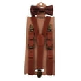 thumbnail image 3 of Child Kids Suspenders -Shape Adjustable - Brown, as described, 3 of 10