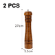 thumbnail image 2 of Molinillo de madera para sal y pimienta, molinillo de pimienta y salero, conjunto de madera con núcleo de cerámica, 2 uds., 2 of 5