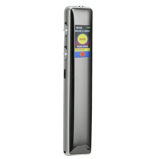 Grabadora de Voz Digital Grabadora de MP3 Activada por Voz HD Recargable Multifuncional Libro Electrónico de Voz a Texto con Reducción de Ruido para Reuniones de Entrevistas