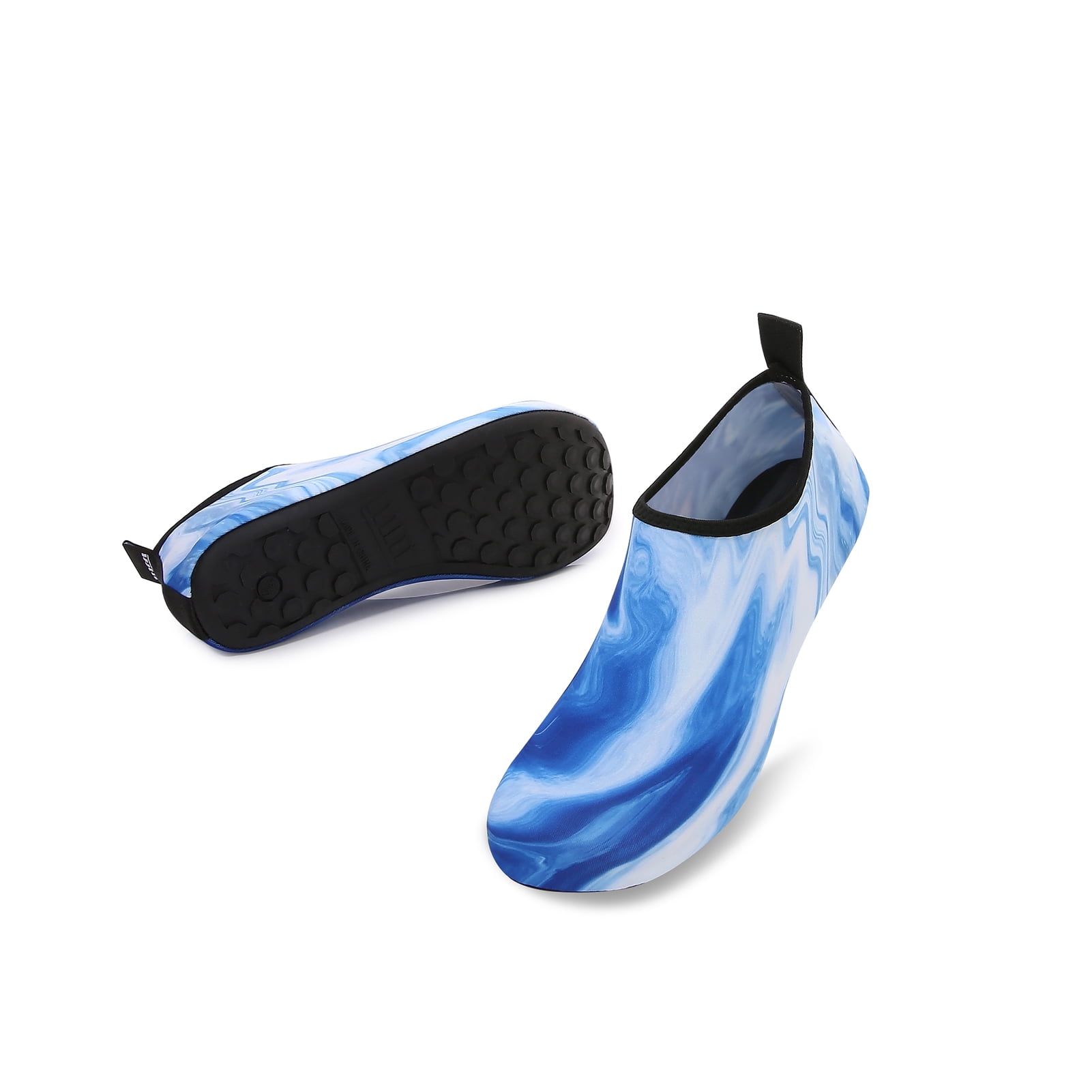 Men and Women a Slip On Barefoot Quick-Dry Beach Aqua Yoga Water Shoes (Ocean/Blue, 4-5 Women)