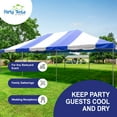 thumbnail image 5 of Party Tents Direct West Coast Frame Canopy Tent, Heavy Duty Steel, 20'x40' Blue, 5 of 8
