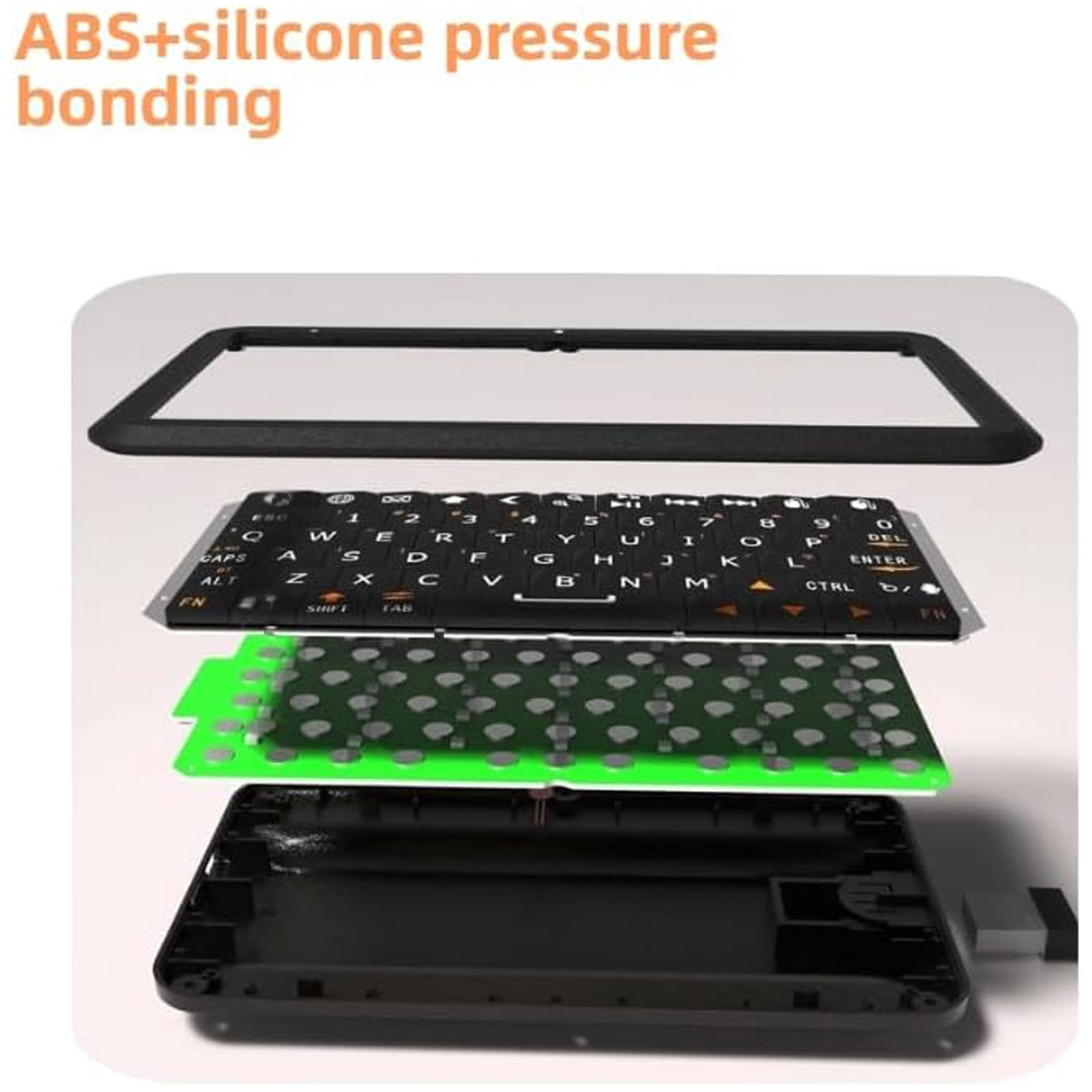 Mini Keyboard Compatible for Win/for iOS/for Android, Keyboard Typewriter Gaming Keyboard, 64 Keys, RGB Backlight Options, Bluetooth 5.0/2.4G Dual Mode(Sold without manufacturer warranty)